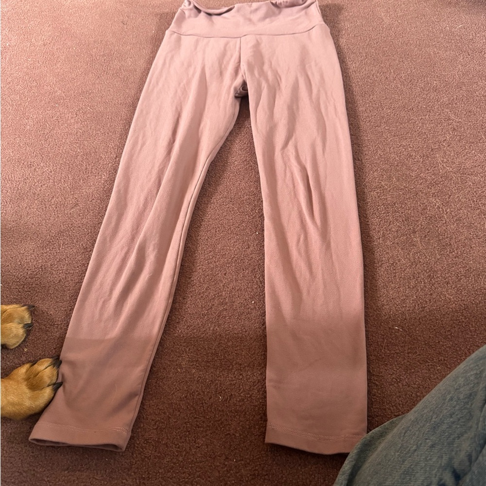 Pink High-Waisted Leggings